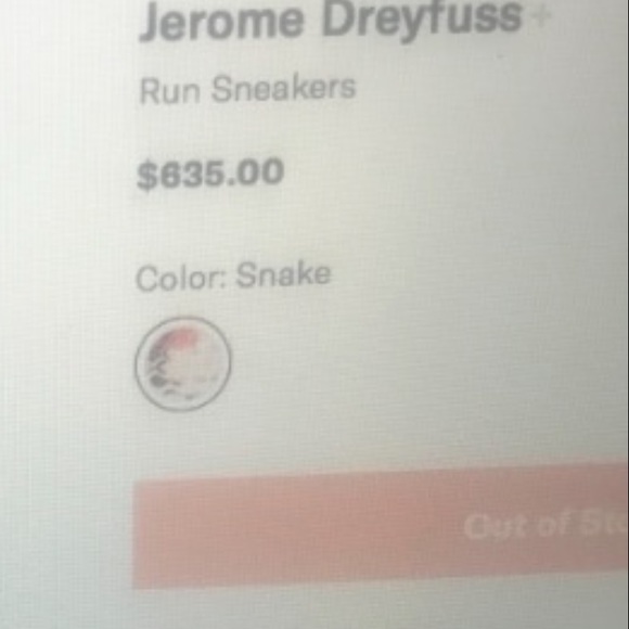 Jerome Dreyfuss snakeskin run sneaker size 38 - Picture 8 of 9